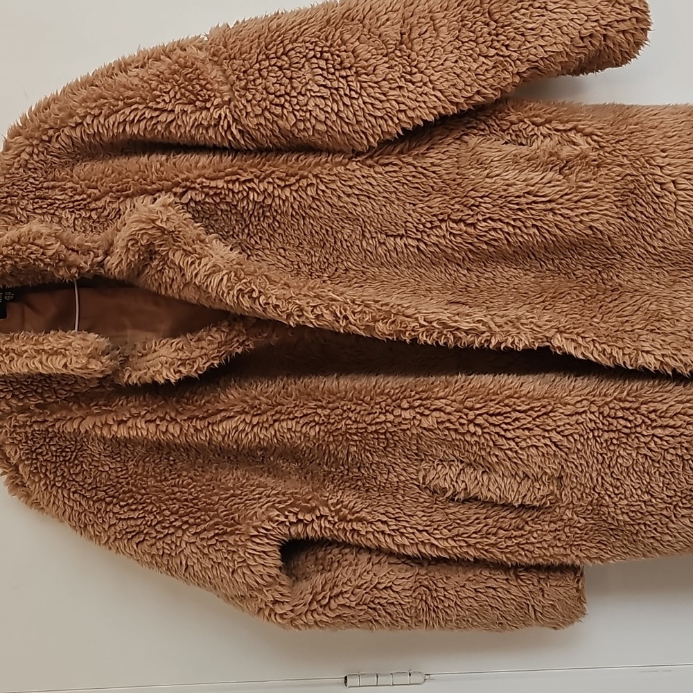 Missguided Tan Faux Fur Jacket